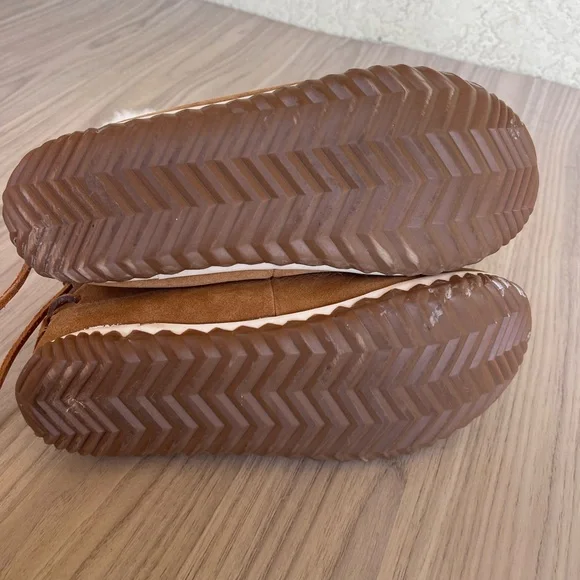 Sorel Women's Brown Boots with Cream Fur - Picture 8 of 14